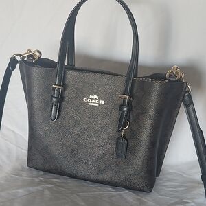 Coach signature brown/ Black Tote Bag